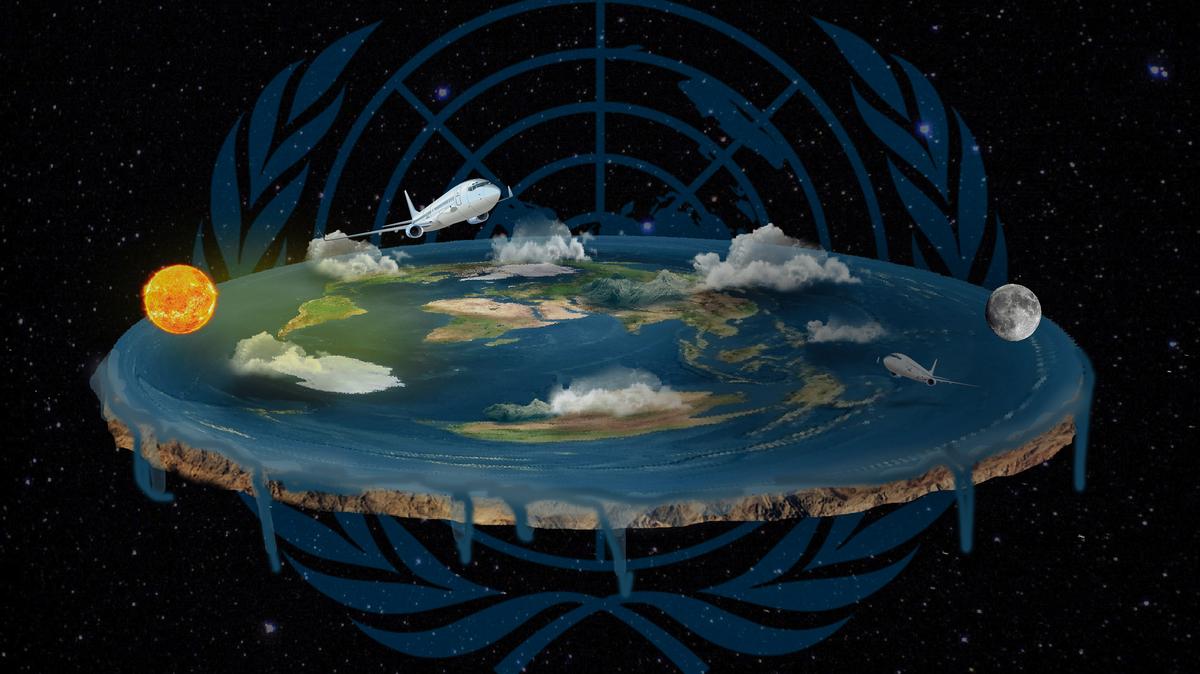 A definitive (one-dimensional) history of the flat-earth movement