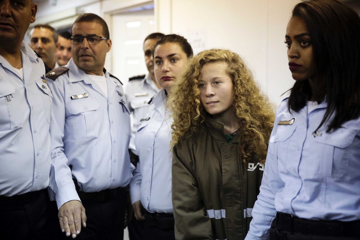 World turns to Ahed Tamimi, the Palestinian teen facing ten years after slapping an Israeli solider