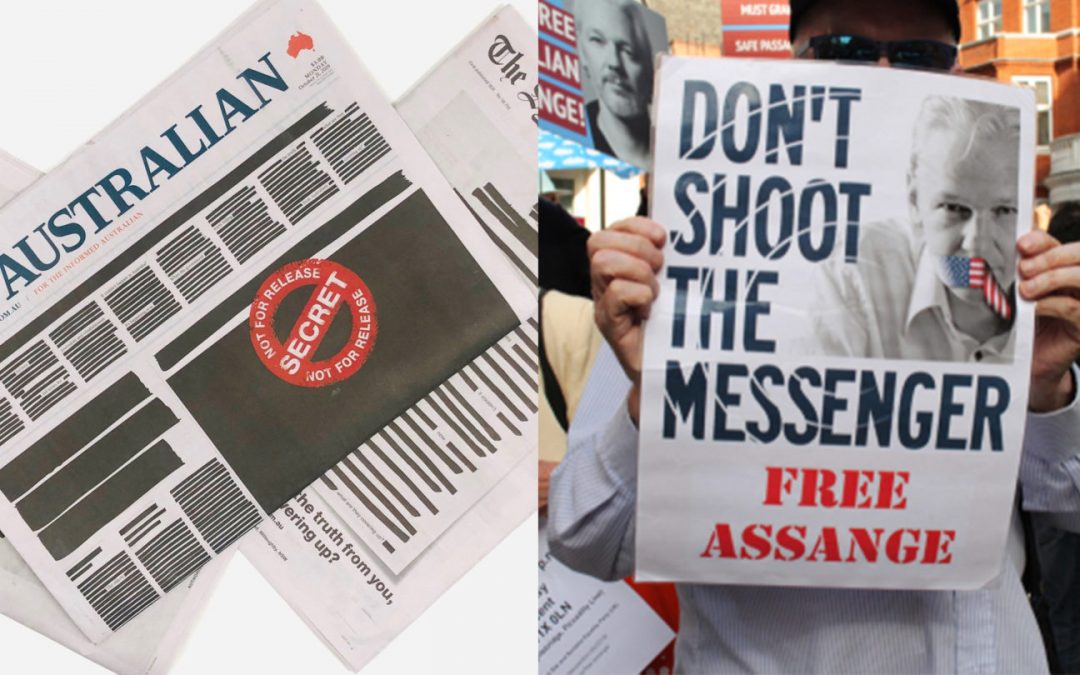 The irony of our MSM fighting censorship but ignoring Assange