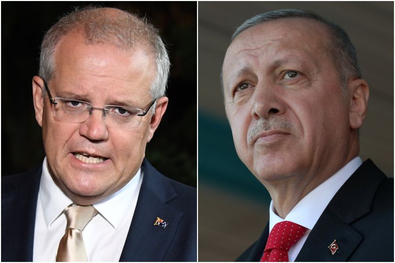 Morrison and Erdogan battling over Gallipoli has the same objective