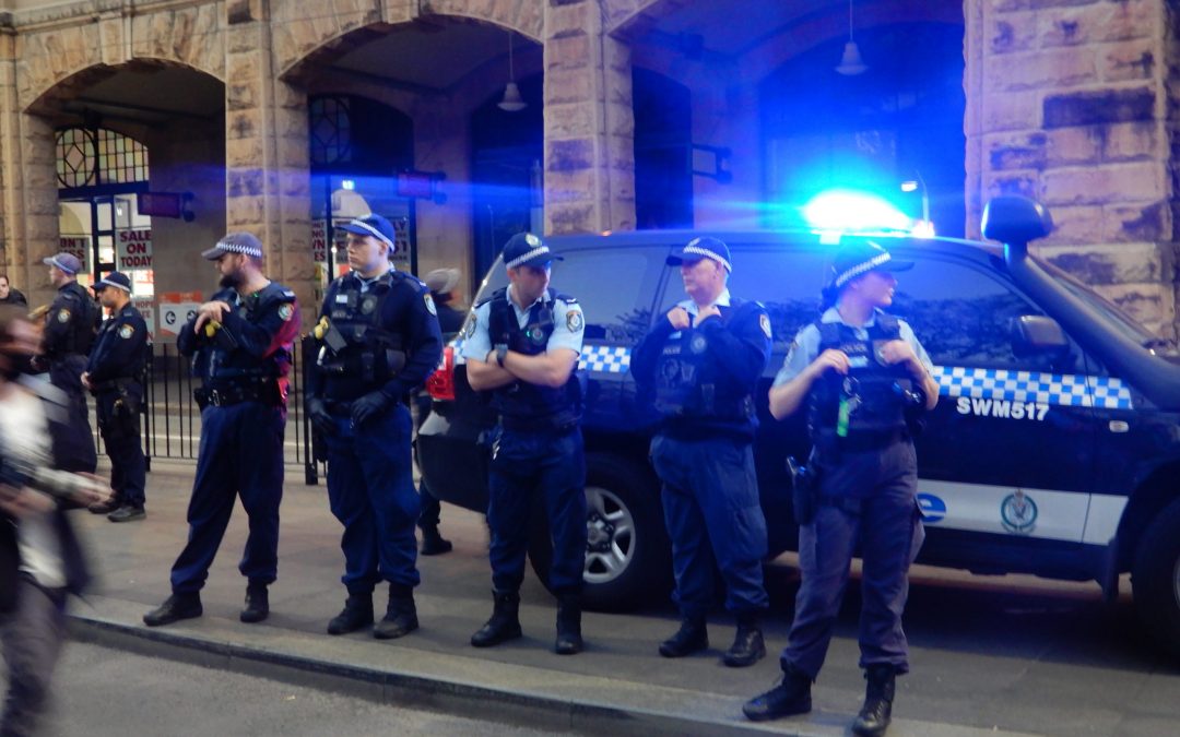 An eyewitness account of the police pepper spraying demonstrators at Central Station
